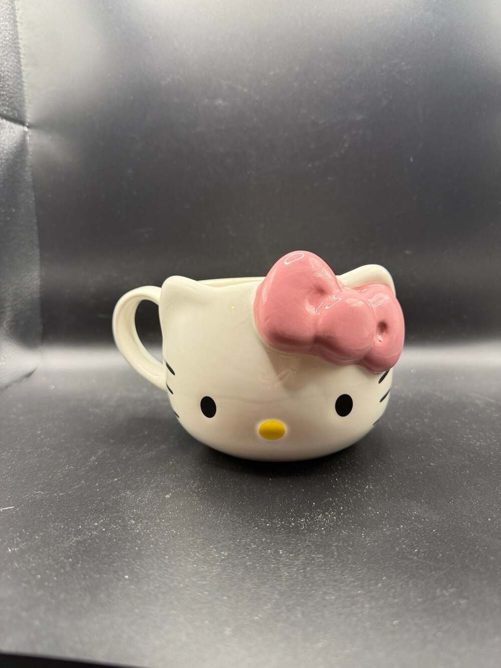 Sanrio Hello Kitty Pink Bow Ceramic 3D Sculpted Coffee Mug